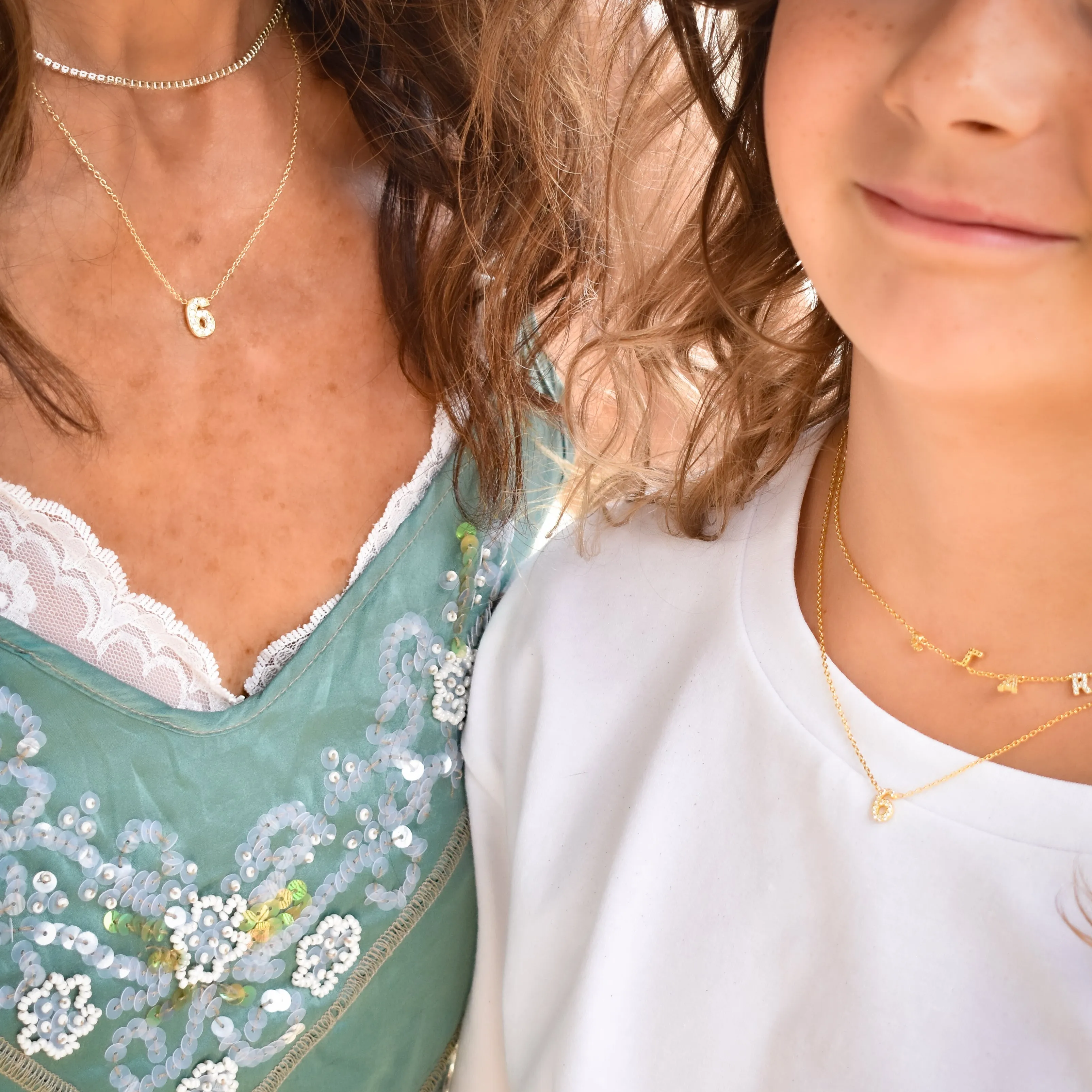 Custom Bold Number Necklace sold by The Sis Kiss product image thumbnail 3