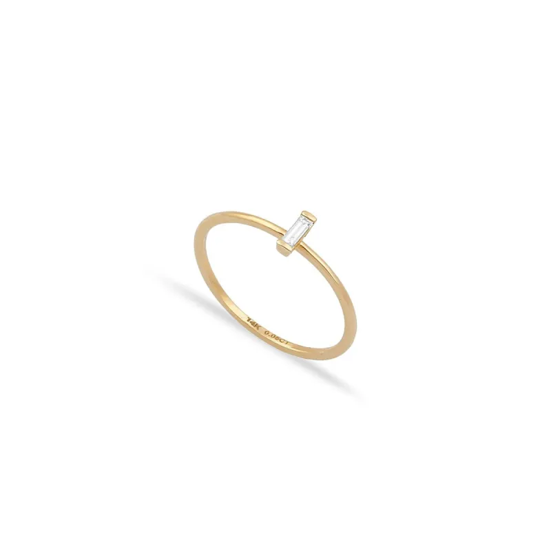 TSK Diamond Baguette Ring sold by The Sis Kiss