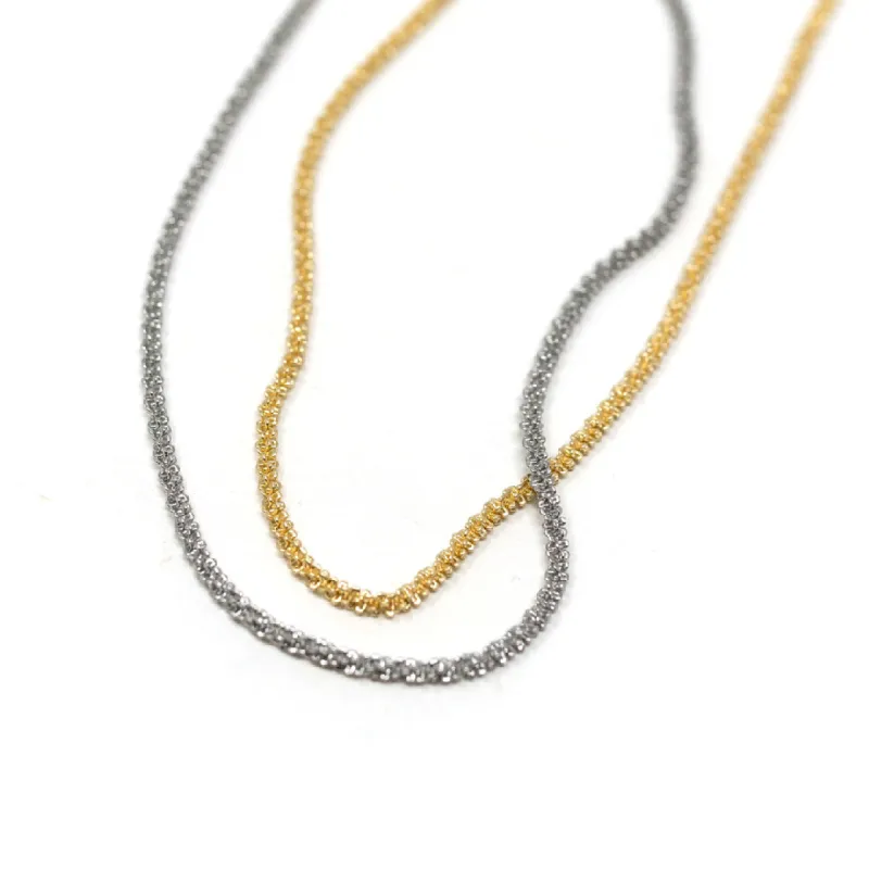 Skinny Shimmer Chain Necklace sold by The Sis Kiss