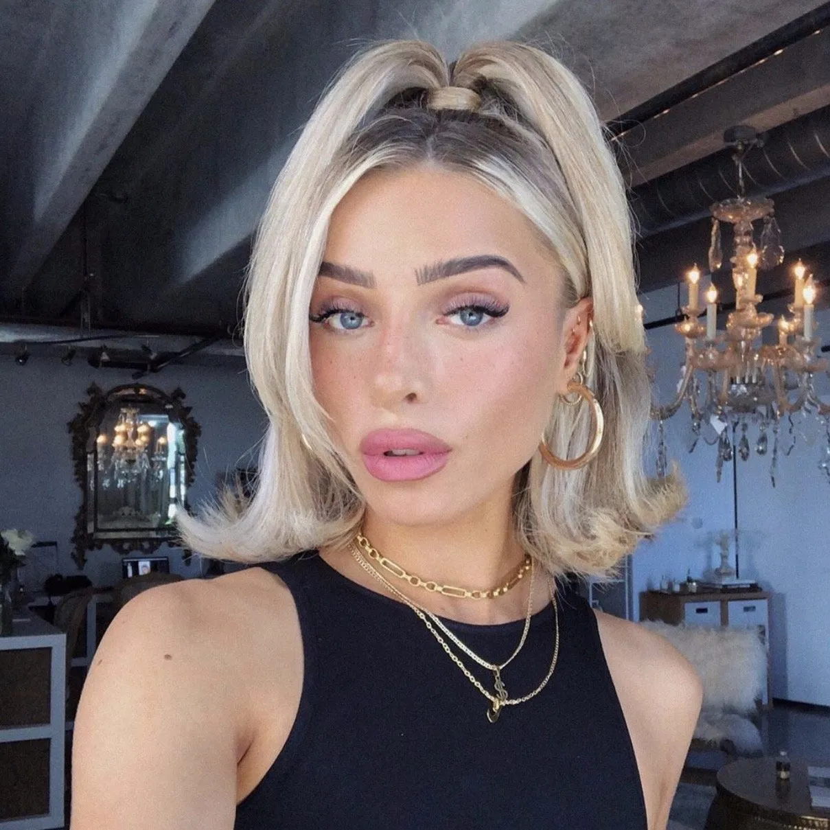 Double Ear Chain Earring sold by The Sis Kiss product image thumbnail 4