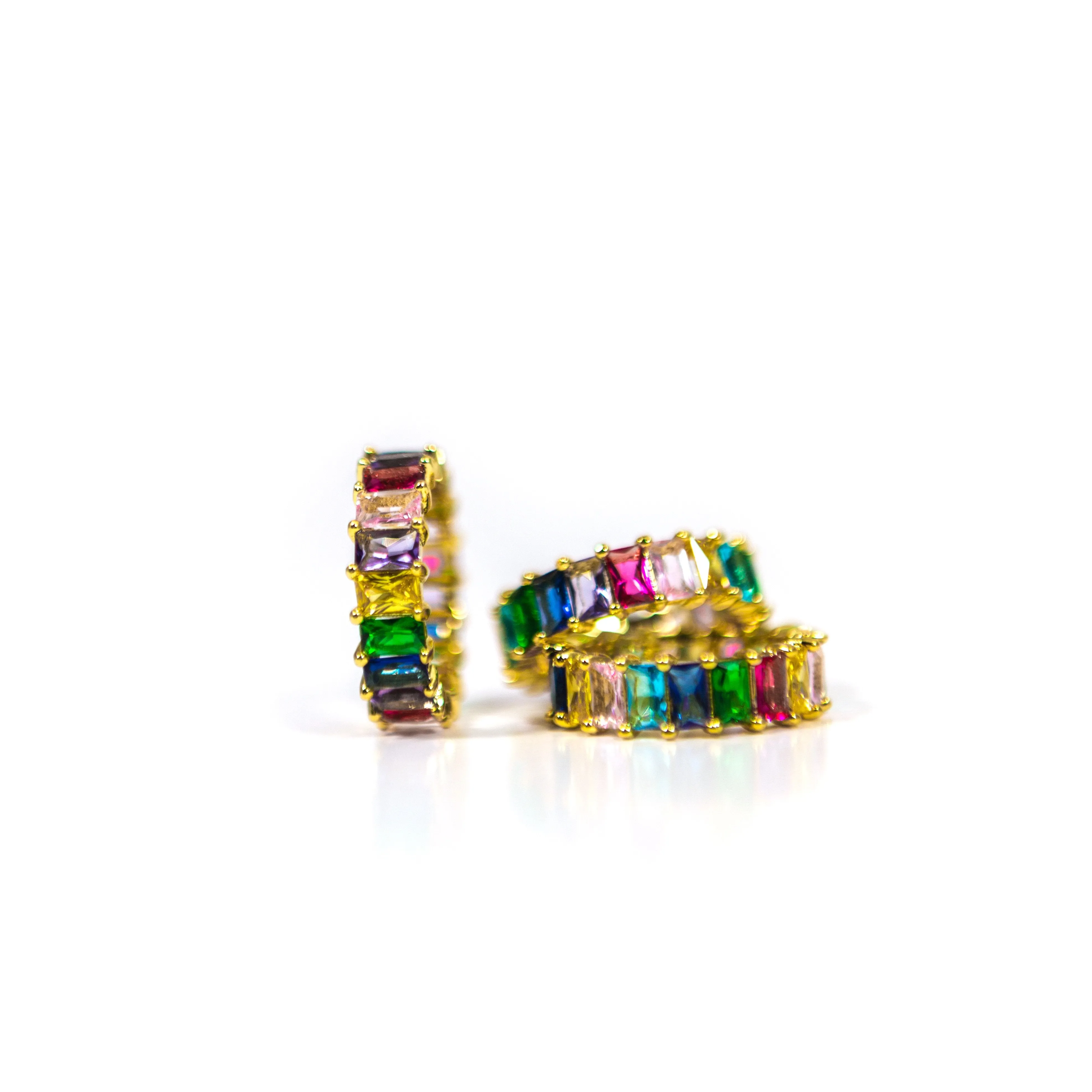 Rainbow Eternity Band Ring sold by The Sis Kiss
