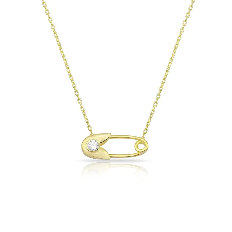 Dainty Gold Paperclip Necklace sold by The Sis Kiss
