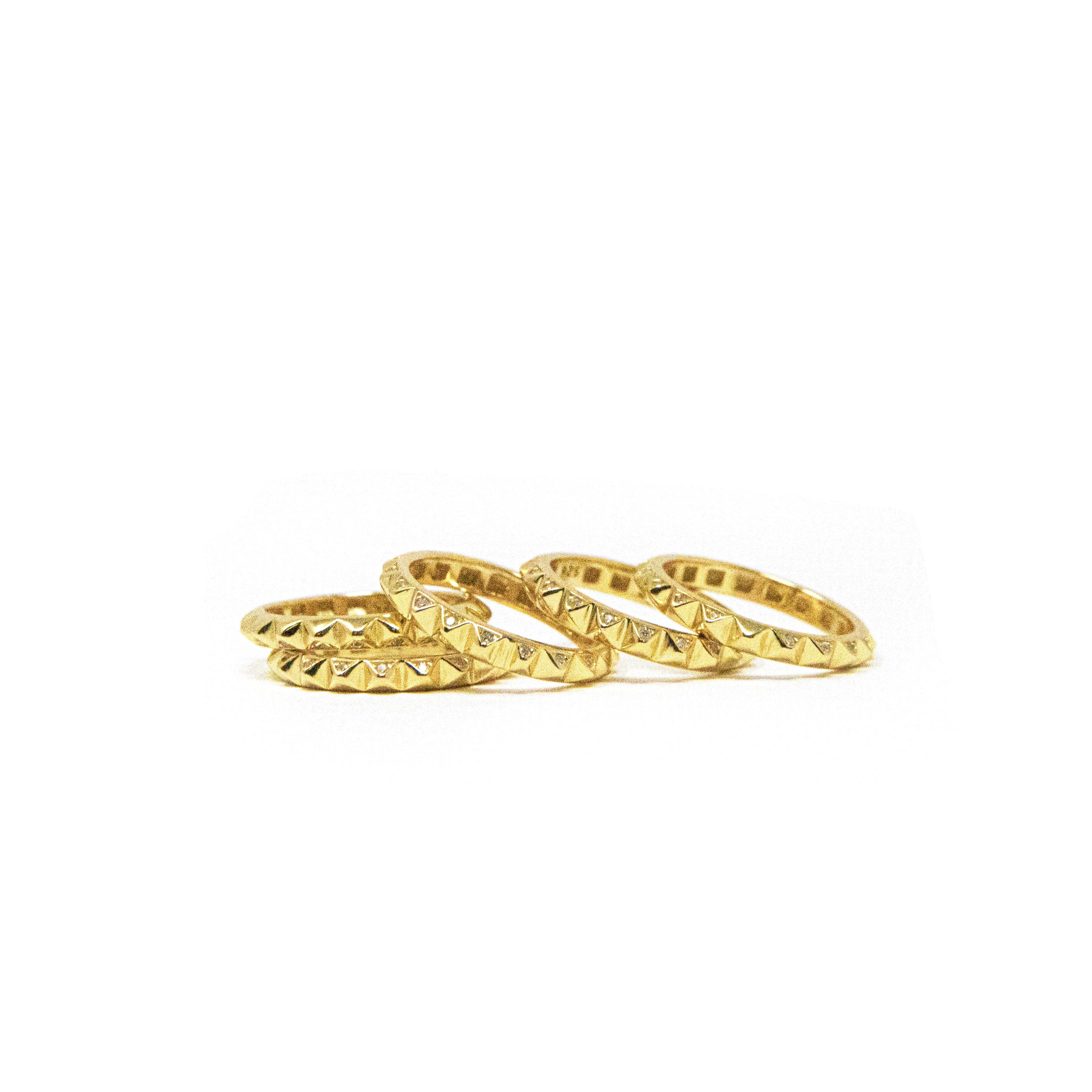 Gold Crystal Spiked Ring sold by The Sis Kiss