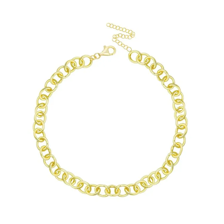 Linked Up Gold Choker sold by The Sis Kiss