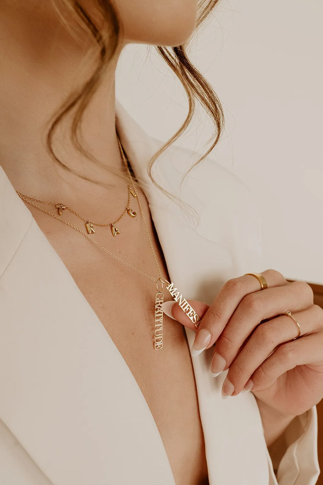 Mantra Charm Necklace sold by The Sis Kiss product image thumbnail 2