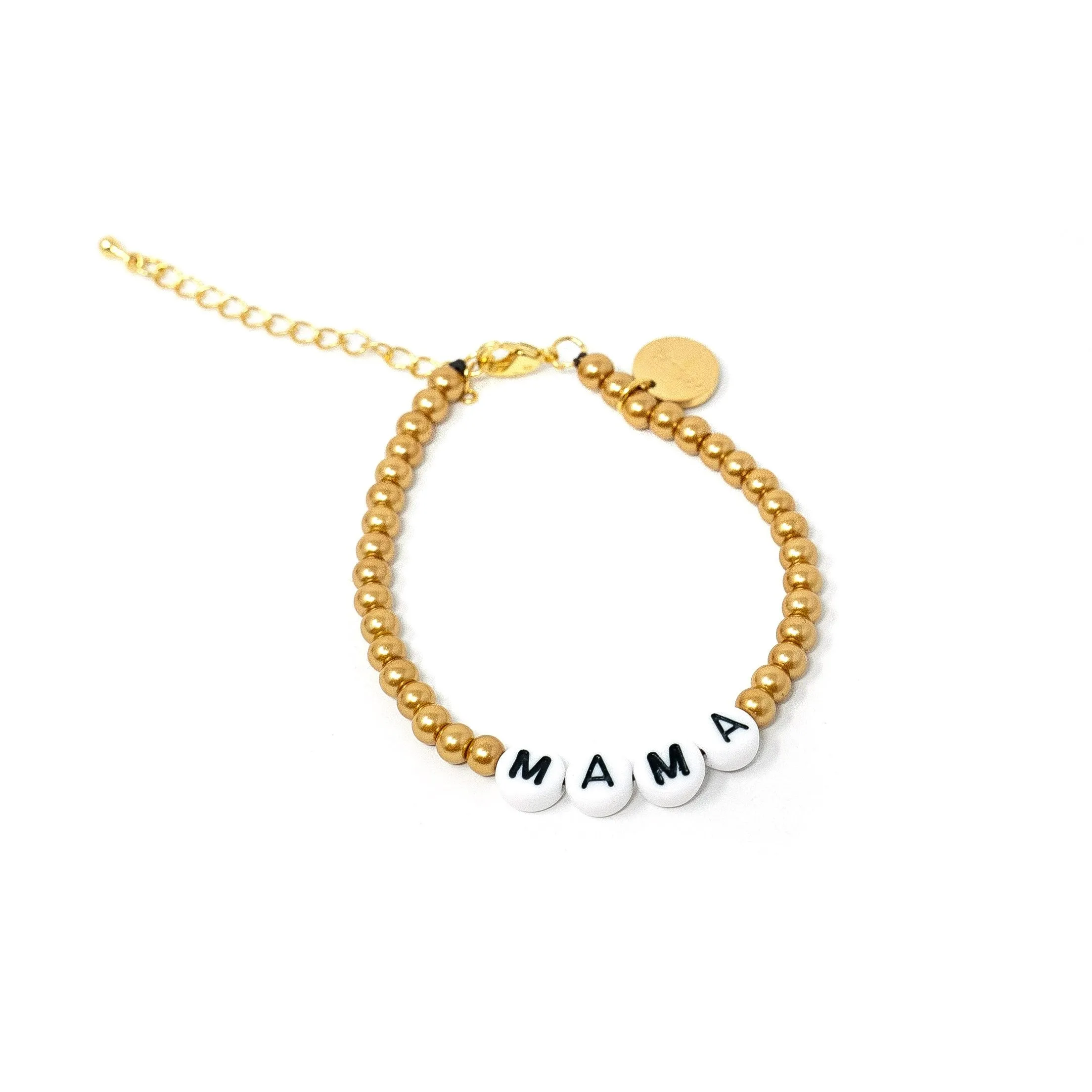 Pink and Gold Mama Adjustable Bracelets sold by The Sis Kiss