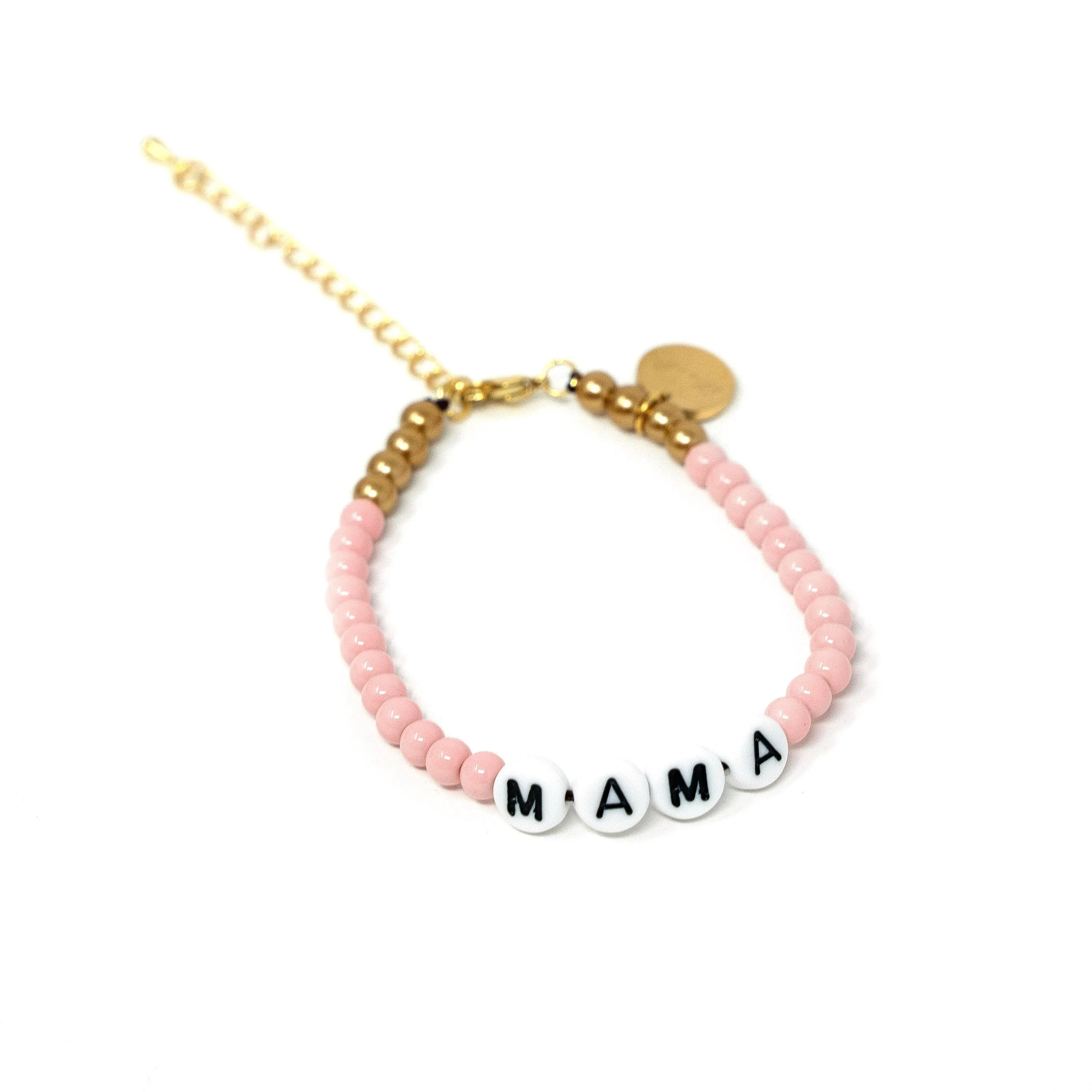 Pink and Gold Mama Adjustable Bracelets sold by The Sis Kiss product image thumbnail 2