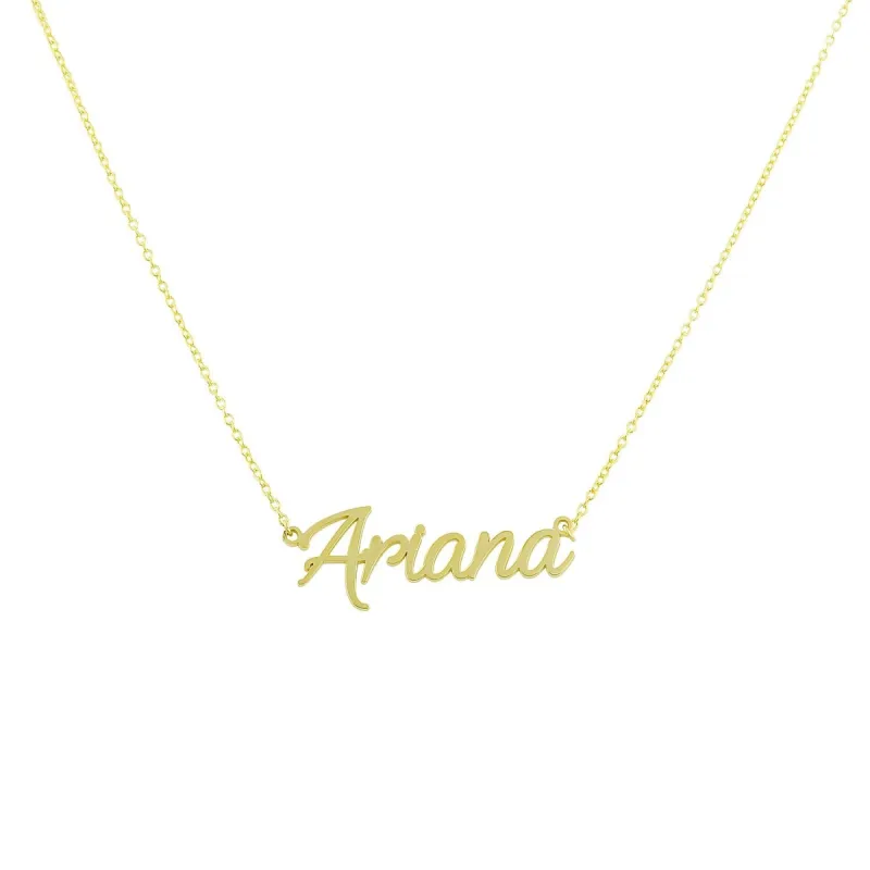 NON CUSTOMIZABLE Cursive Nameplate Necklaces sold by The Sis Kiss
