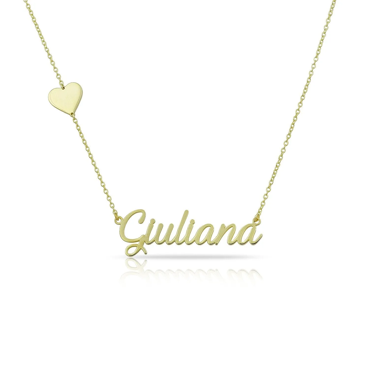 Custom Script and Symbol Nameplate Necklace sold by The Sis Kiss product image thumbnail 4