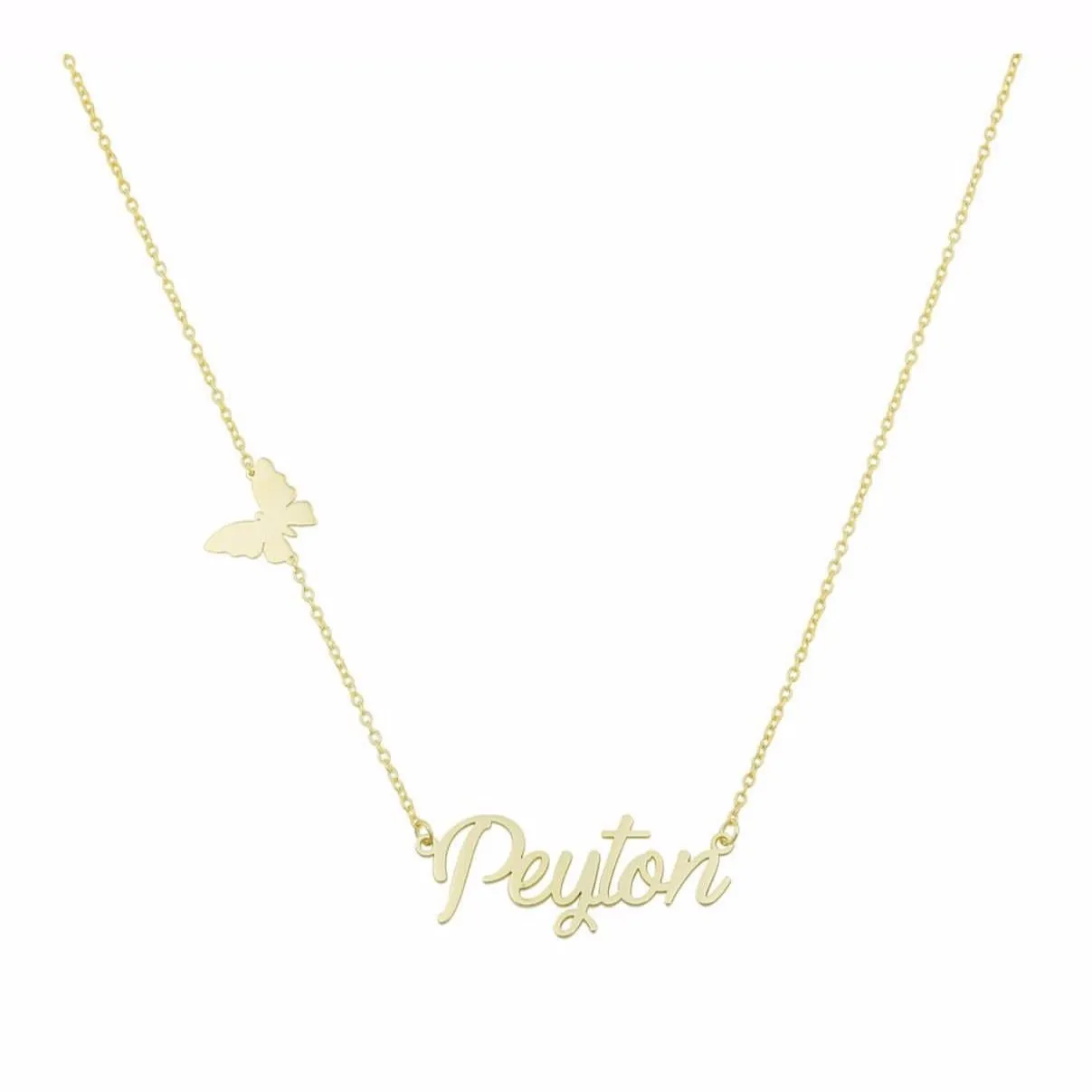 Custom Script and Symbol Nameplate Necklace sold by The Sis Kiss