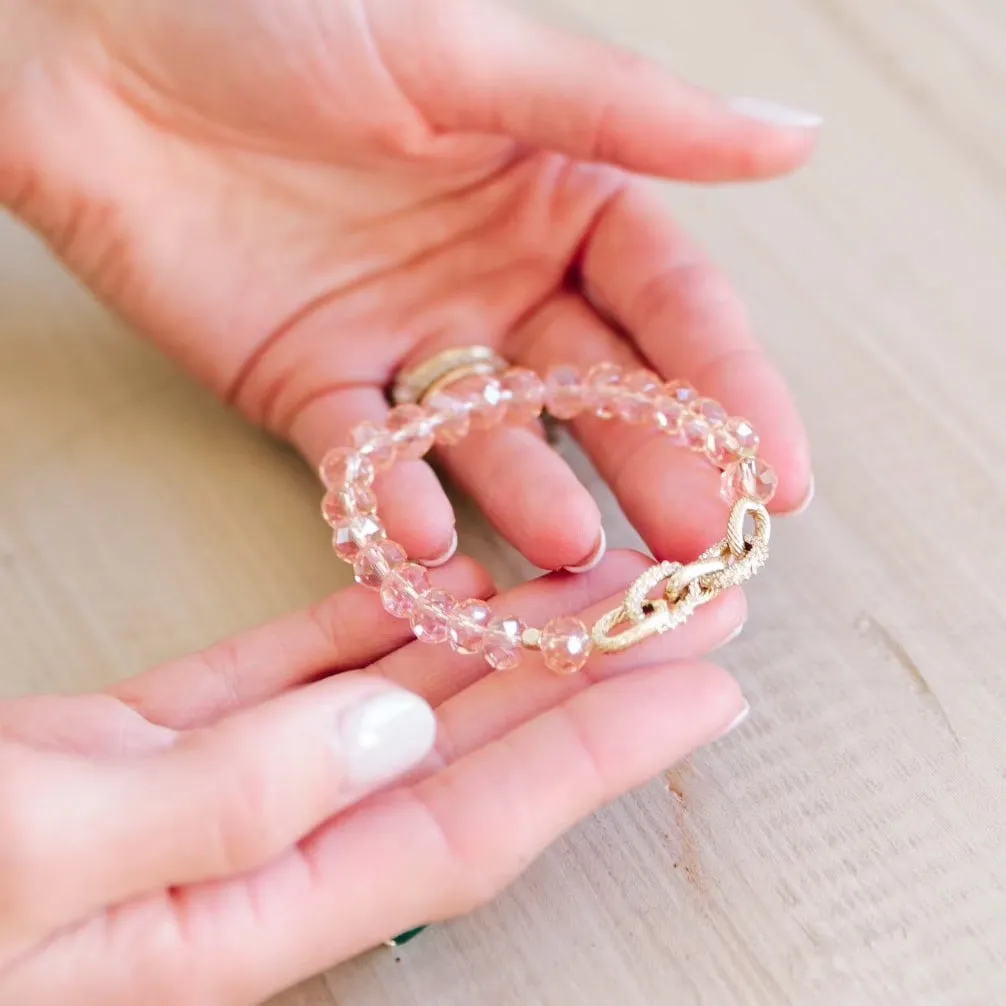 The Hope Pink Link Bracelet by Loverly Grey sold by The Sis Kiss product image thumbnail 5