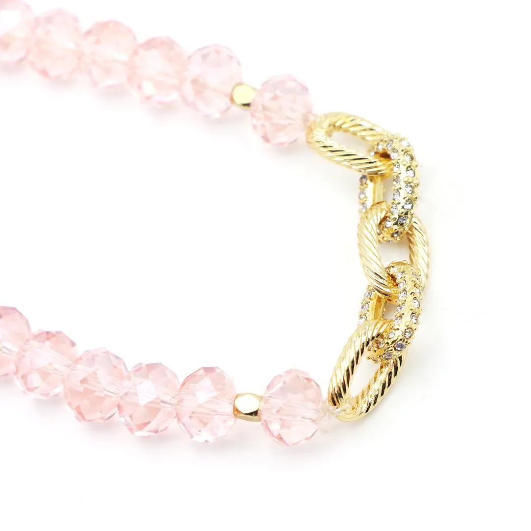The Hope Pink Link Bracelet by Loverly Grey sold by The Sis Kiss product image thumbnail 2