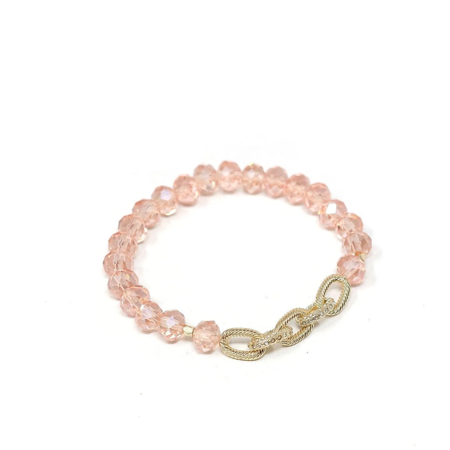 The Hope Pink Link Bracelet by Loverly Grey sold by The Sis Kiss