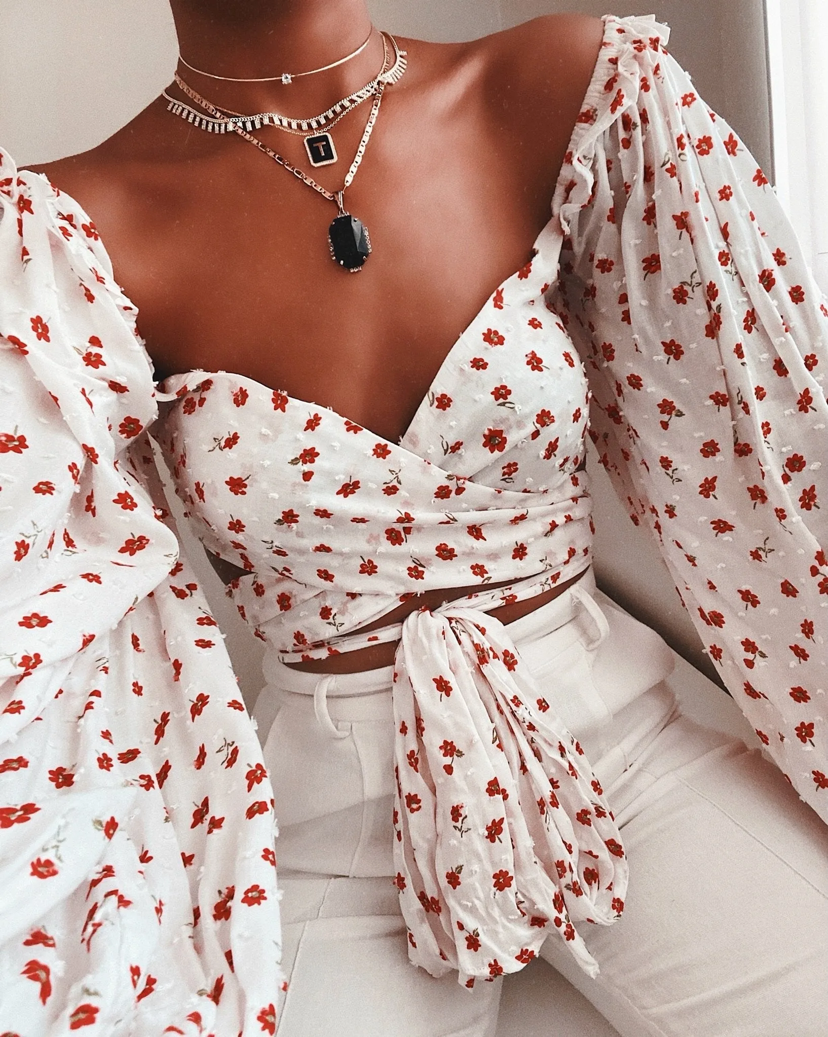 Gold Tag Crystal Choker sold by The Sis Kiss product image thumbnail 2