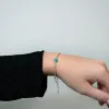 Blue Evil Eye Charm Bracelet sold by The Sis Kiss