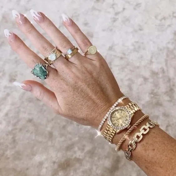 Gold Chain Link Cuff sold by The Sis Kiss product image thumbnail 3