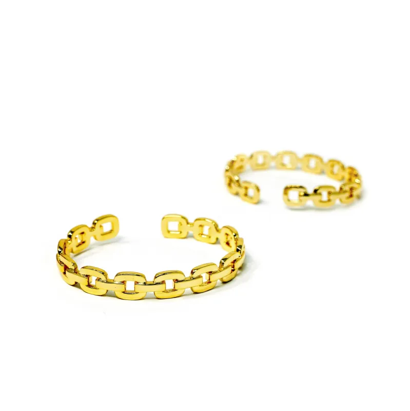 Gold Chain Link Cuff sold by The Sis Kiss