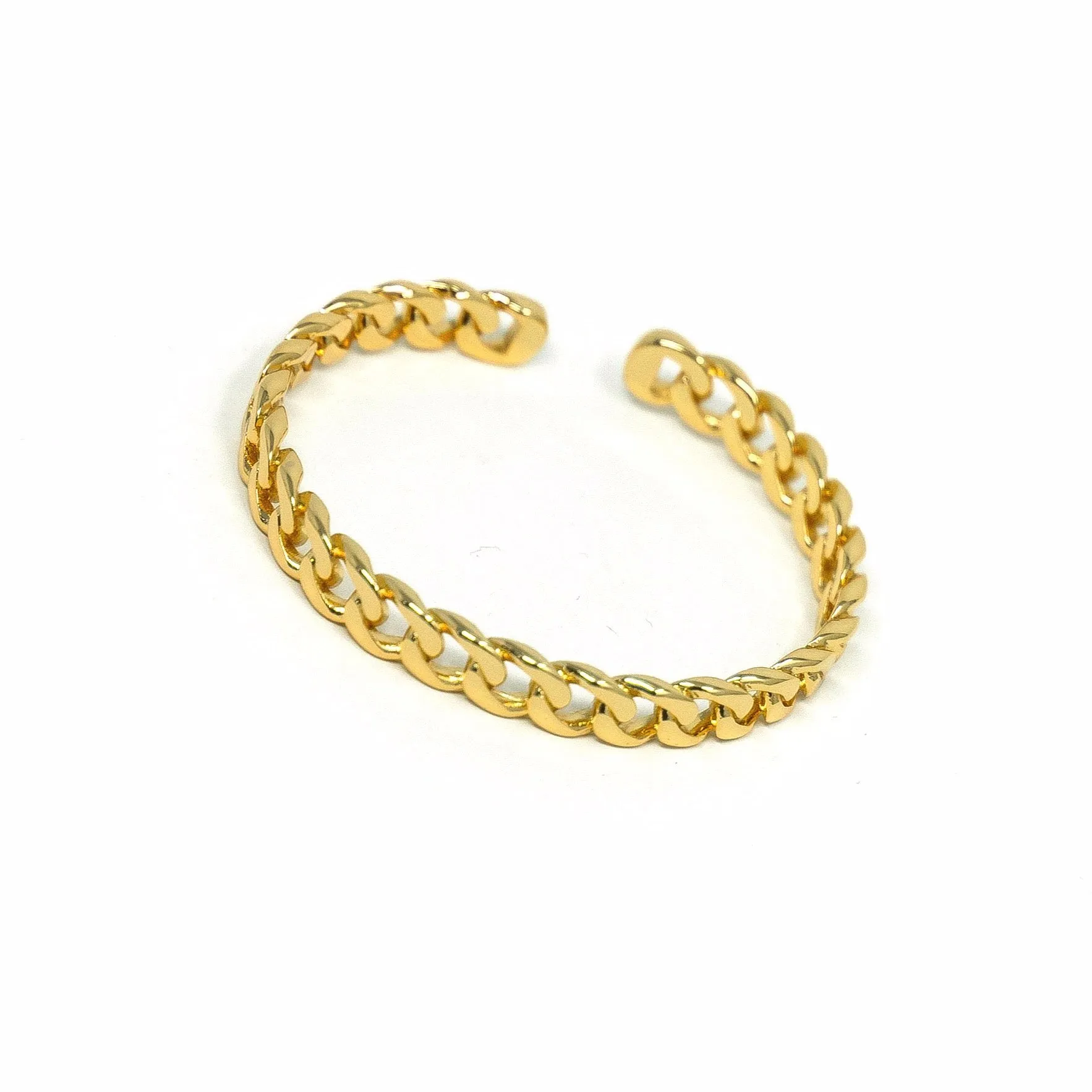 Gold Chain Link Cuff sold by The Sis Kiss product image thumbnail 4