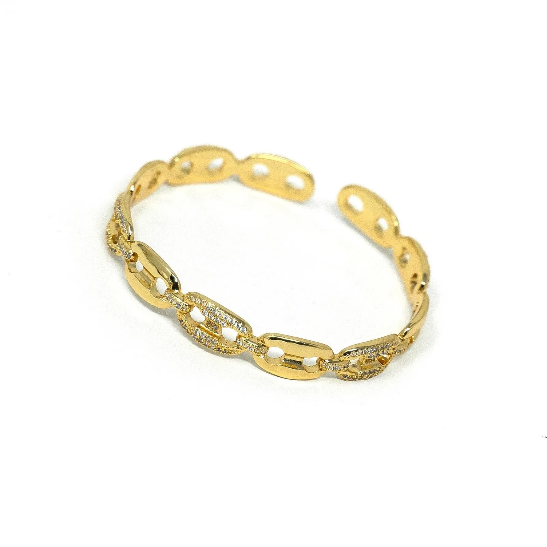 Gold Chain Link Cuff sold by The Sis Kiss product image thumbnail 2