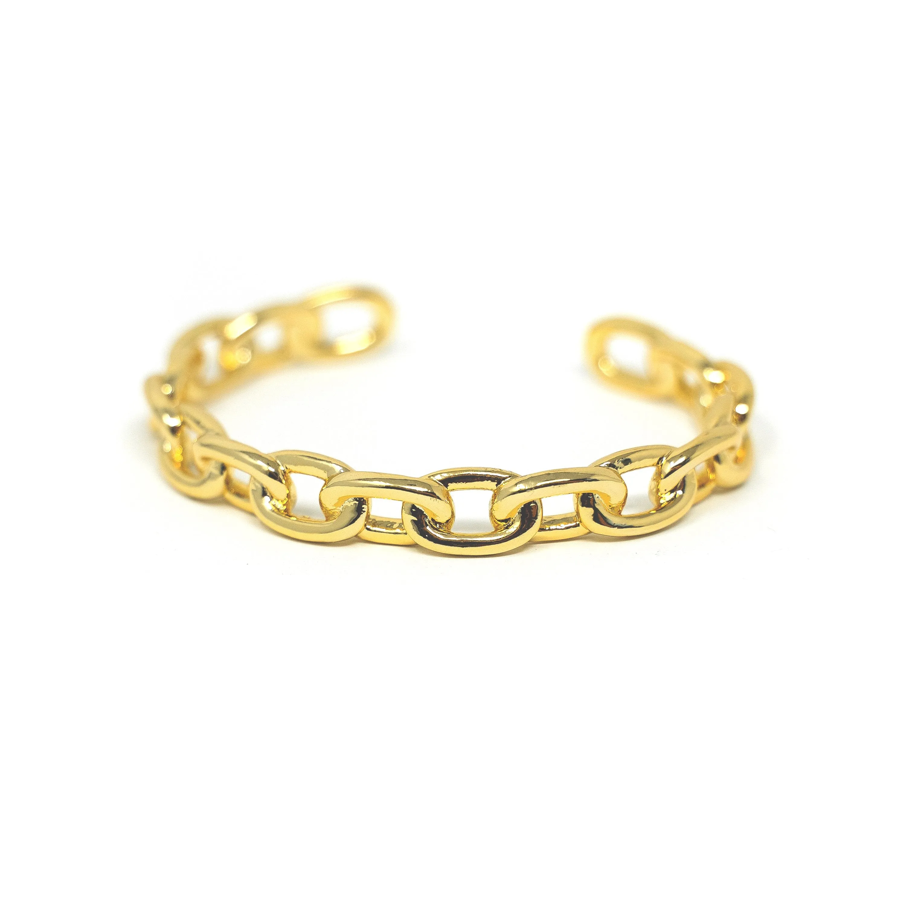 Gold Chain Link Cuff sold by The Sis Kiss product image thumbnail 5