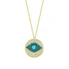 Katie’s Evil Eye Necklace sold by The Sis Kiss