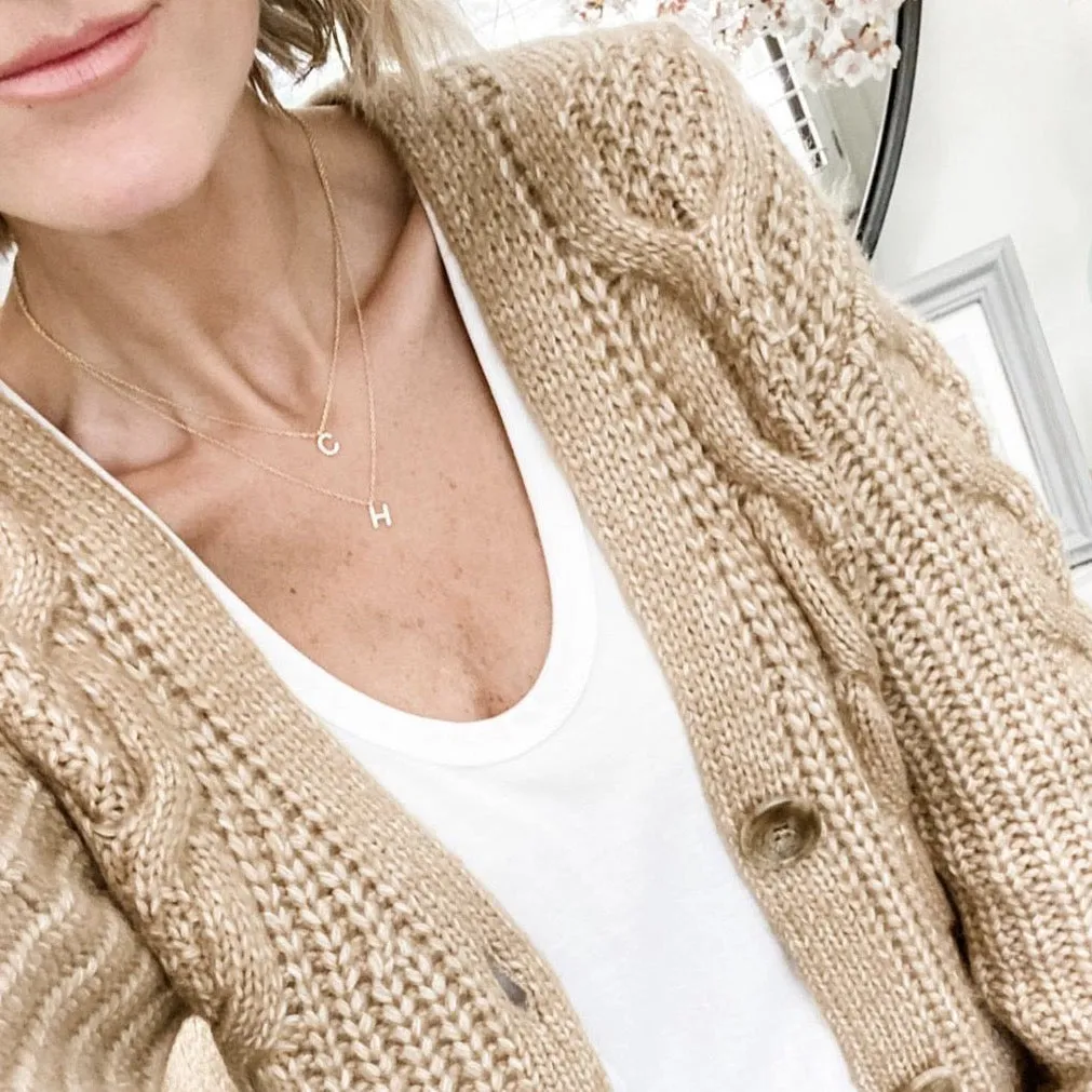 Custom Double or Triple Layered Initial Necklace sold by The Sis Kiss product image thumbnail 3