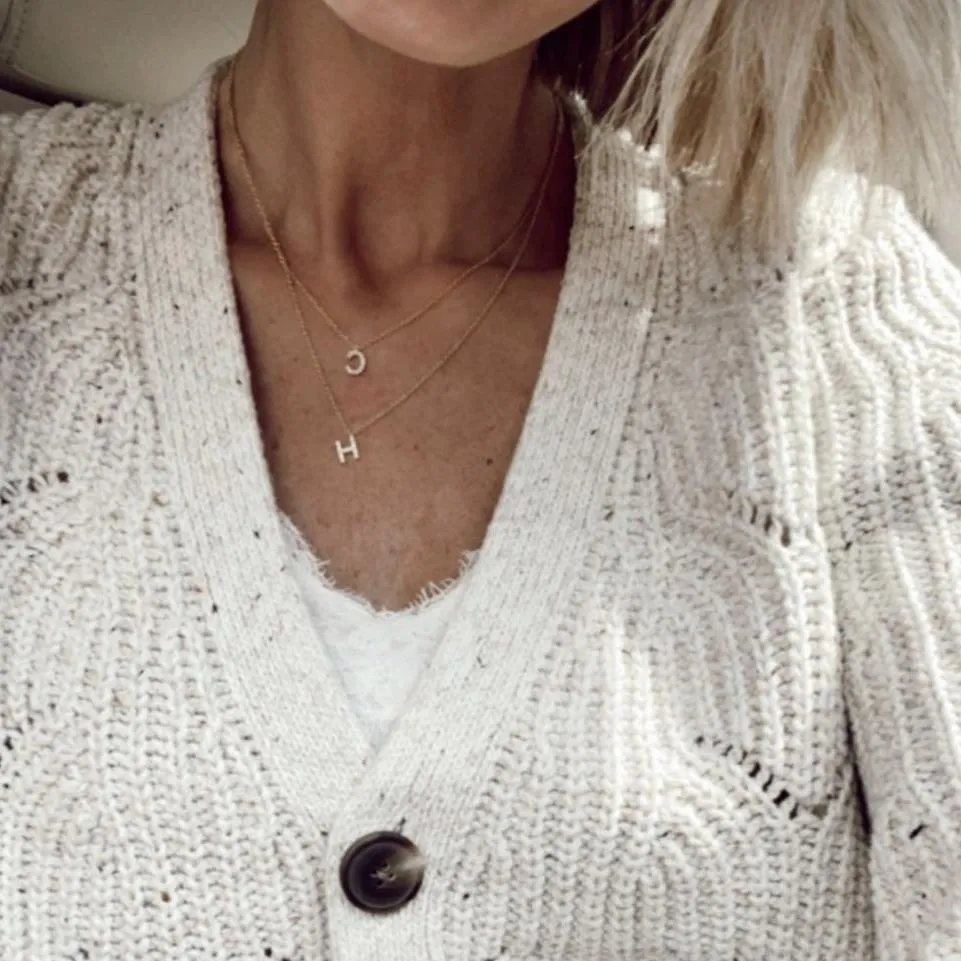 Custom Double or Triple Layered Initial Necklace sold by The Sis Kiss product image thumbnail 5