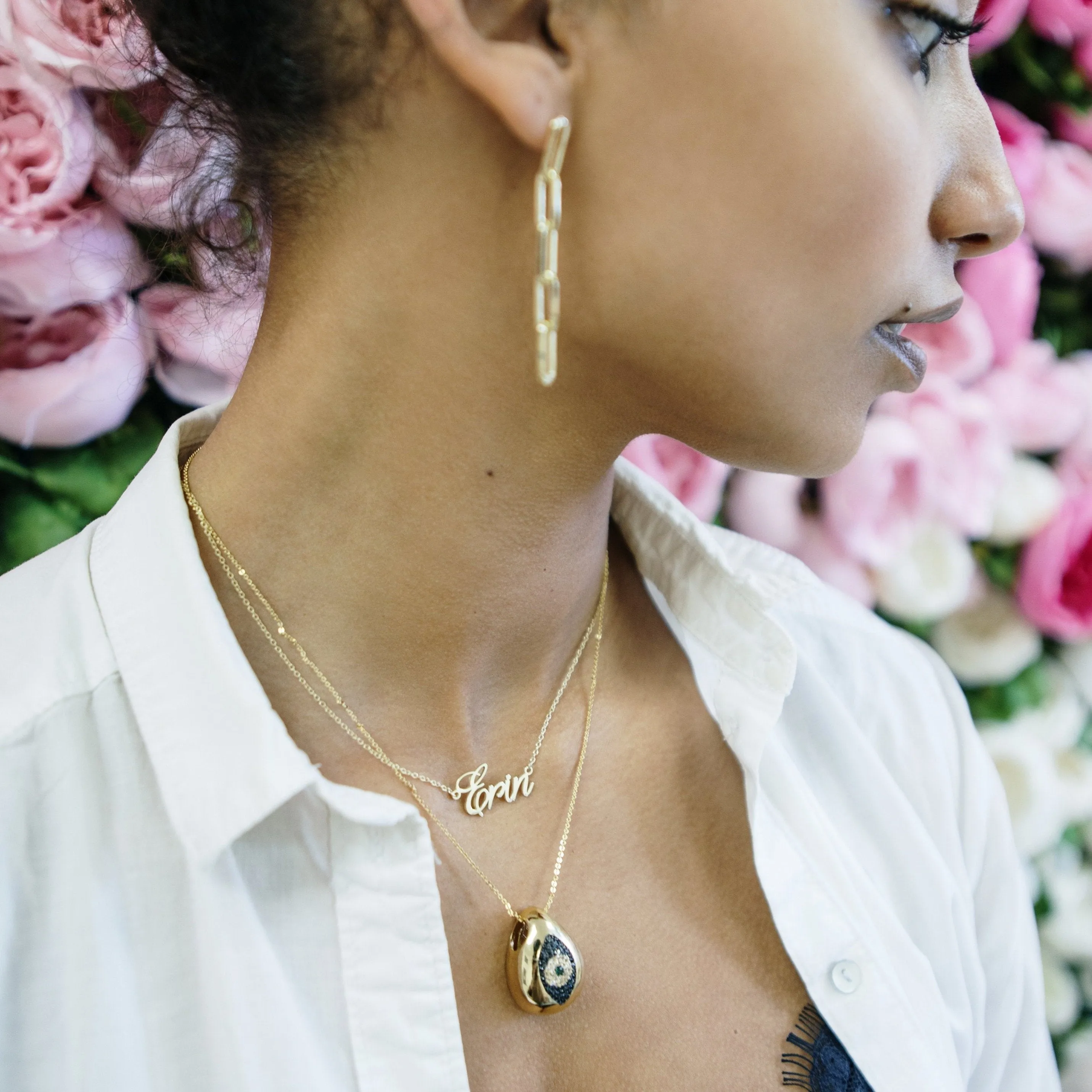 Custom Cursive Nameplate Necklace sold by The Sis Kiss product image thumbnail 5