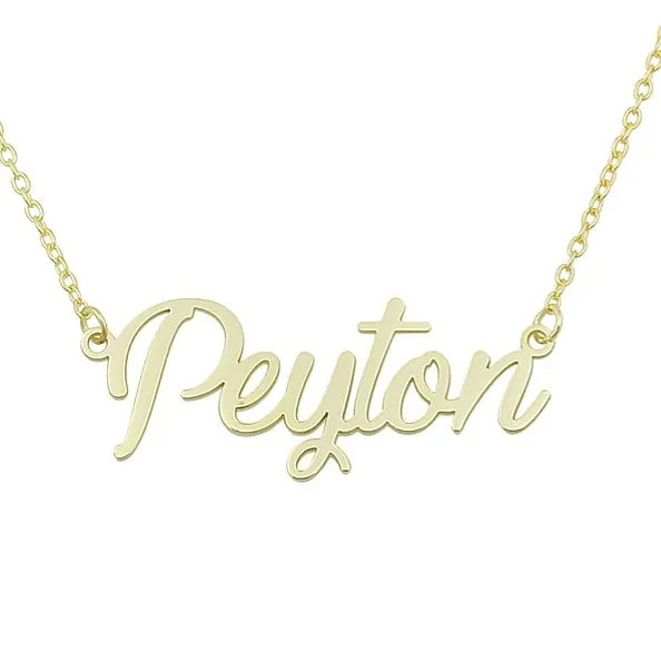 Custom Cursive Nameplate Necklace sold by The Sis Kiss