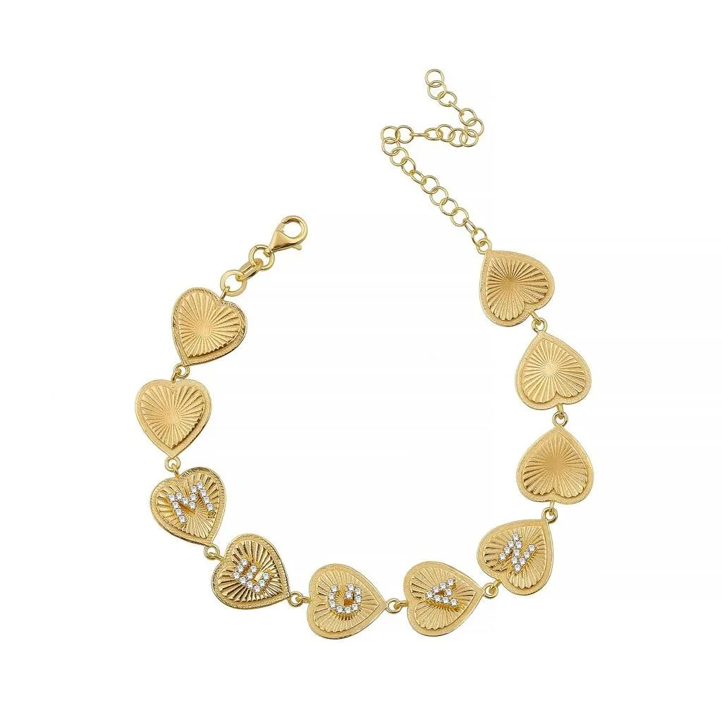 Custom Heart Connection Bracelet sold by The Sis Kiss