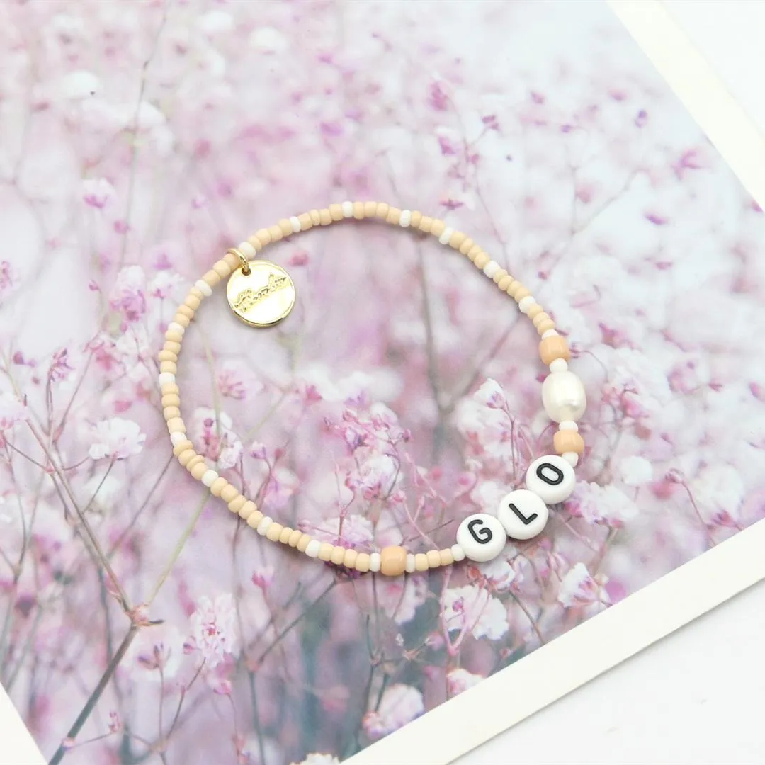 Customized Champagne and Pearls Beaded Necklace or Bracelet sold by The Sis Kiss product image thumbnail 5