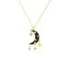 Half Moon with Dangle Charms Necklace sold by The Sis Kiss