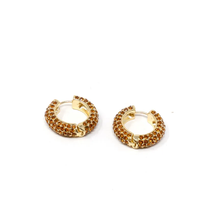 Darling Diva Topaz Crystal Hoops sold by The Sis Kiss