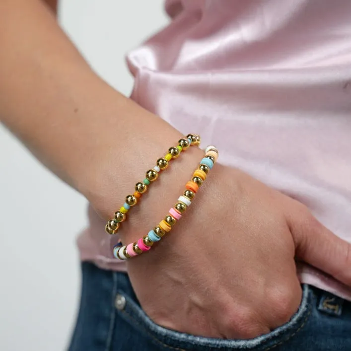 Rainbow Retro Beaded Bracelet sold by The Sis Kiss product image thumbnail 3