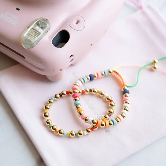 Rainbow Retro Beaded Bracelet sold by The Sis Kiss product image thumbnail 2