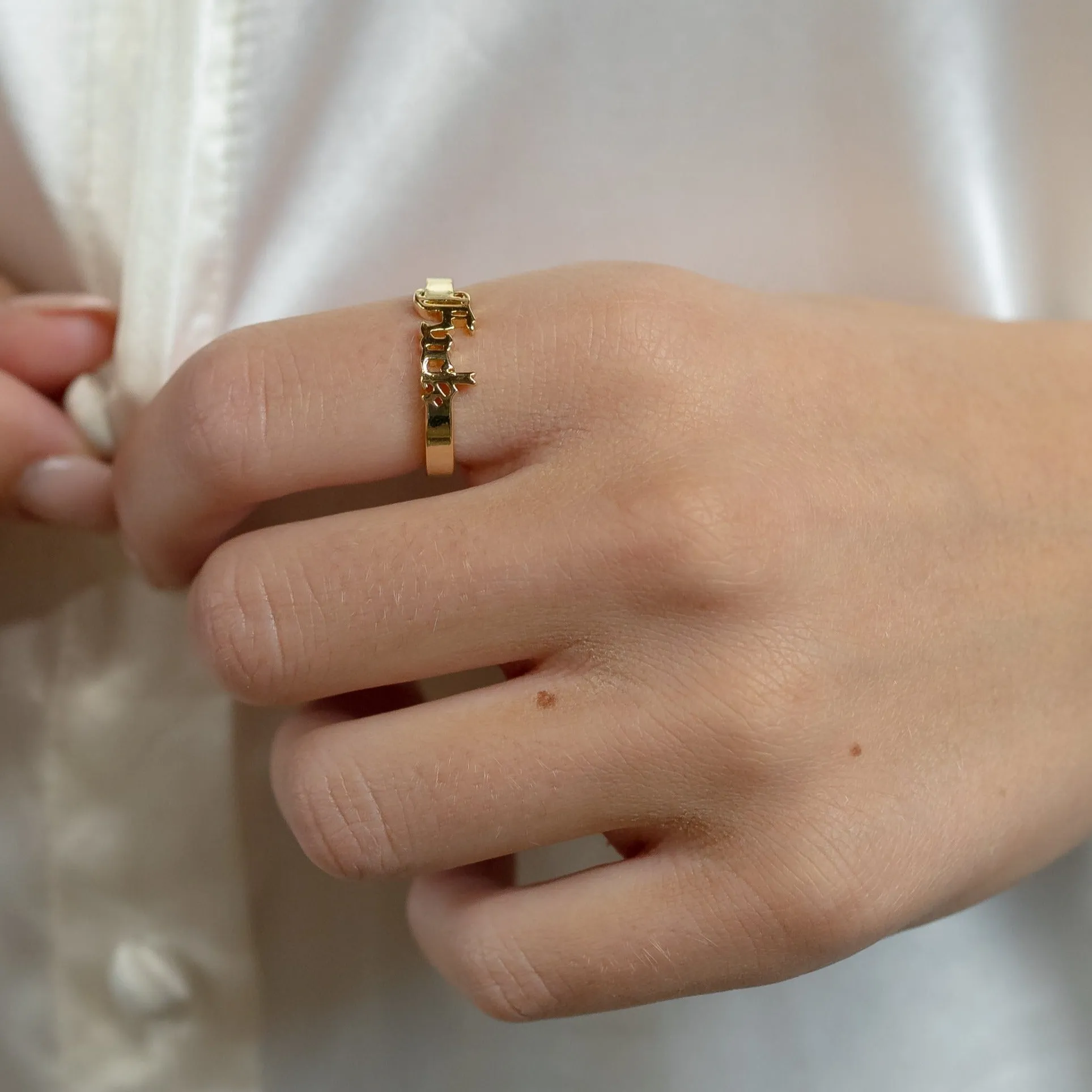 Fuck Old English Ring sold by The Sis Kiss product image thumbnail 2