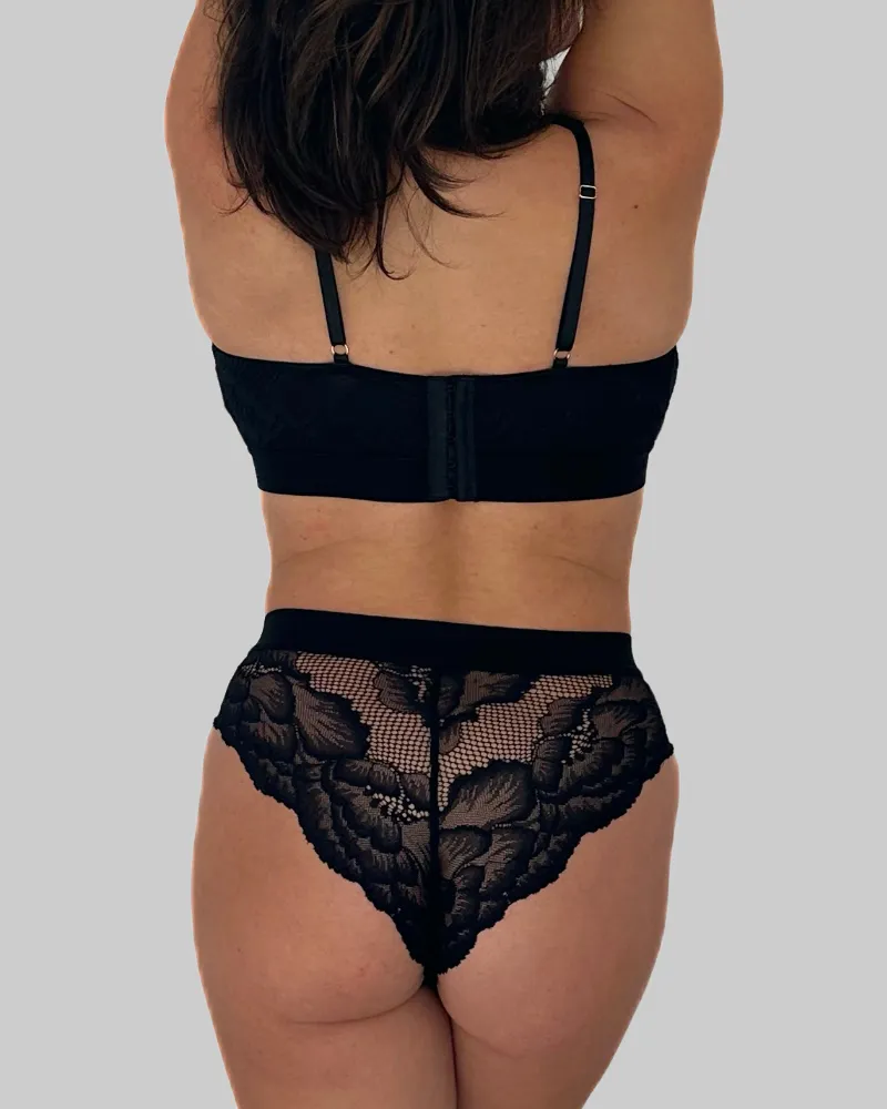 Underclub x Kilo Brava Amelia Wire-Free Lace Plunge Bralette and Bikini Set sold by Underclub product image thumbnail 2