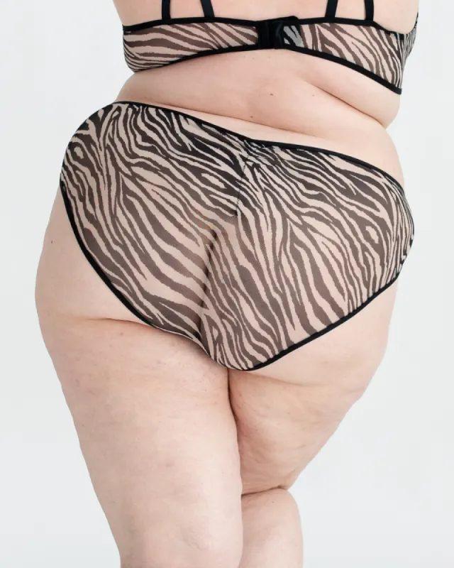 Underclub Zebra Mesh Bikini sold by Underclub
