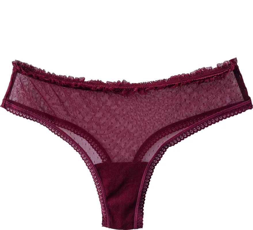 Plumetis Ruffle Cheeky sold by Underclub