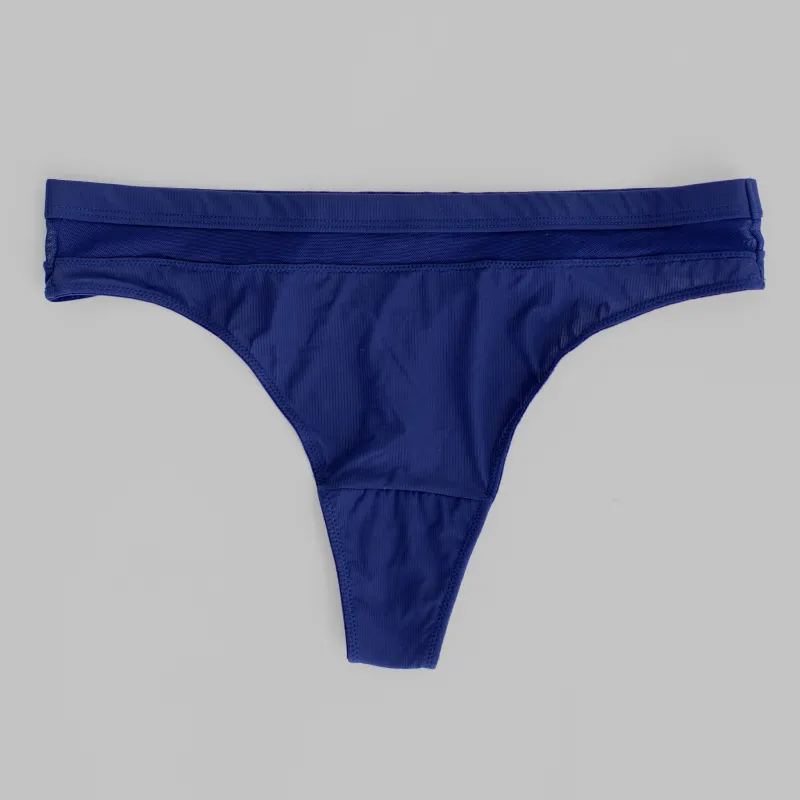 Marley Rib Micro and Mesh Thong sold by Underclub