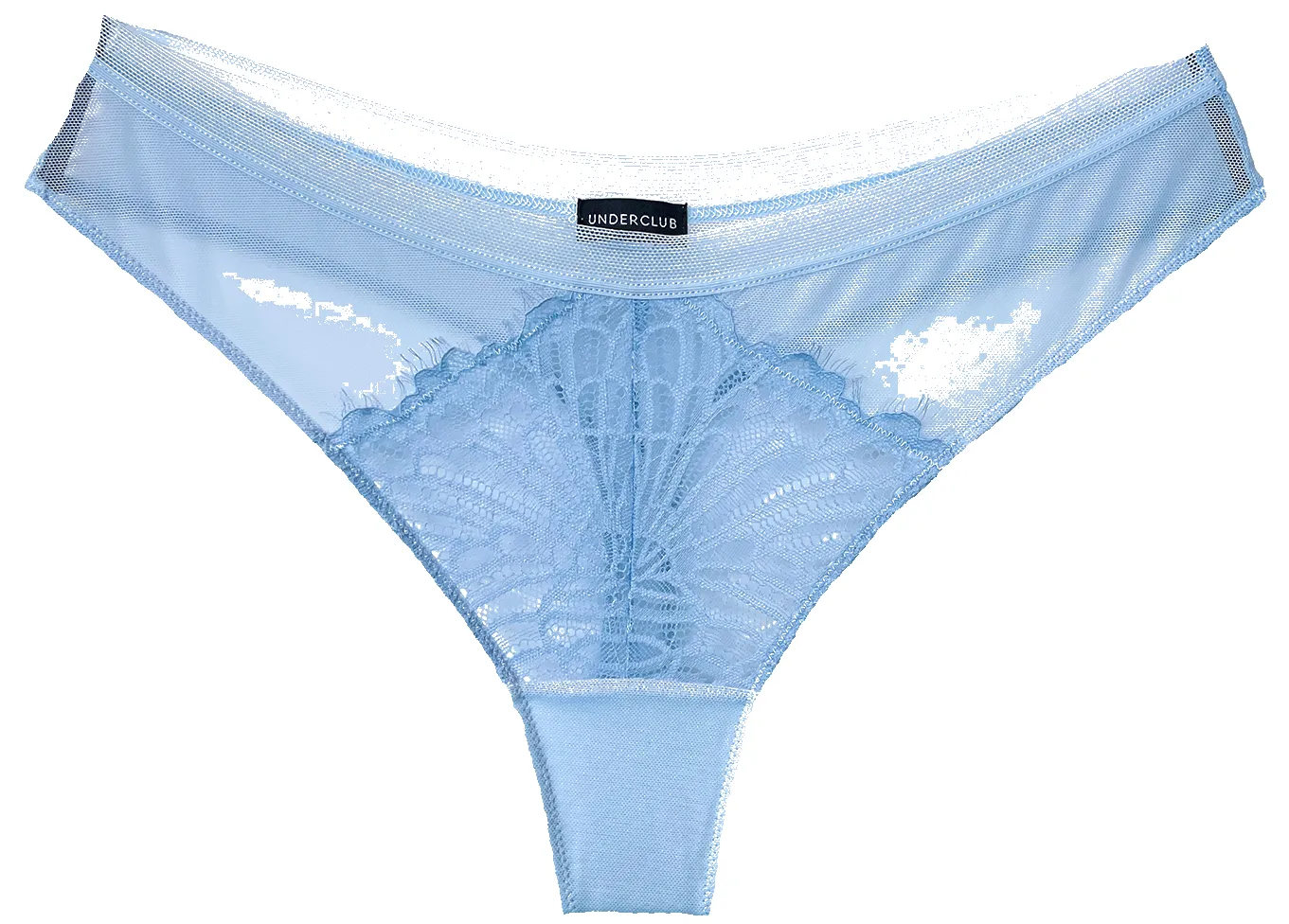 Juliet Eyelash Lace/Sheer Thong sold by Underclub
