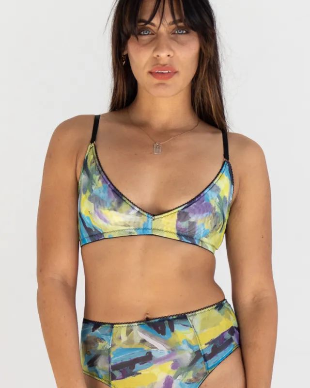 Underclub x Kilo Brava Painted Mesh Bralette sold by Underclub