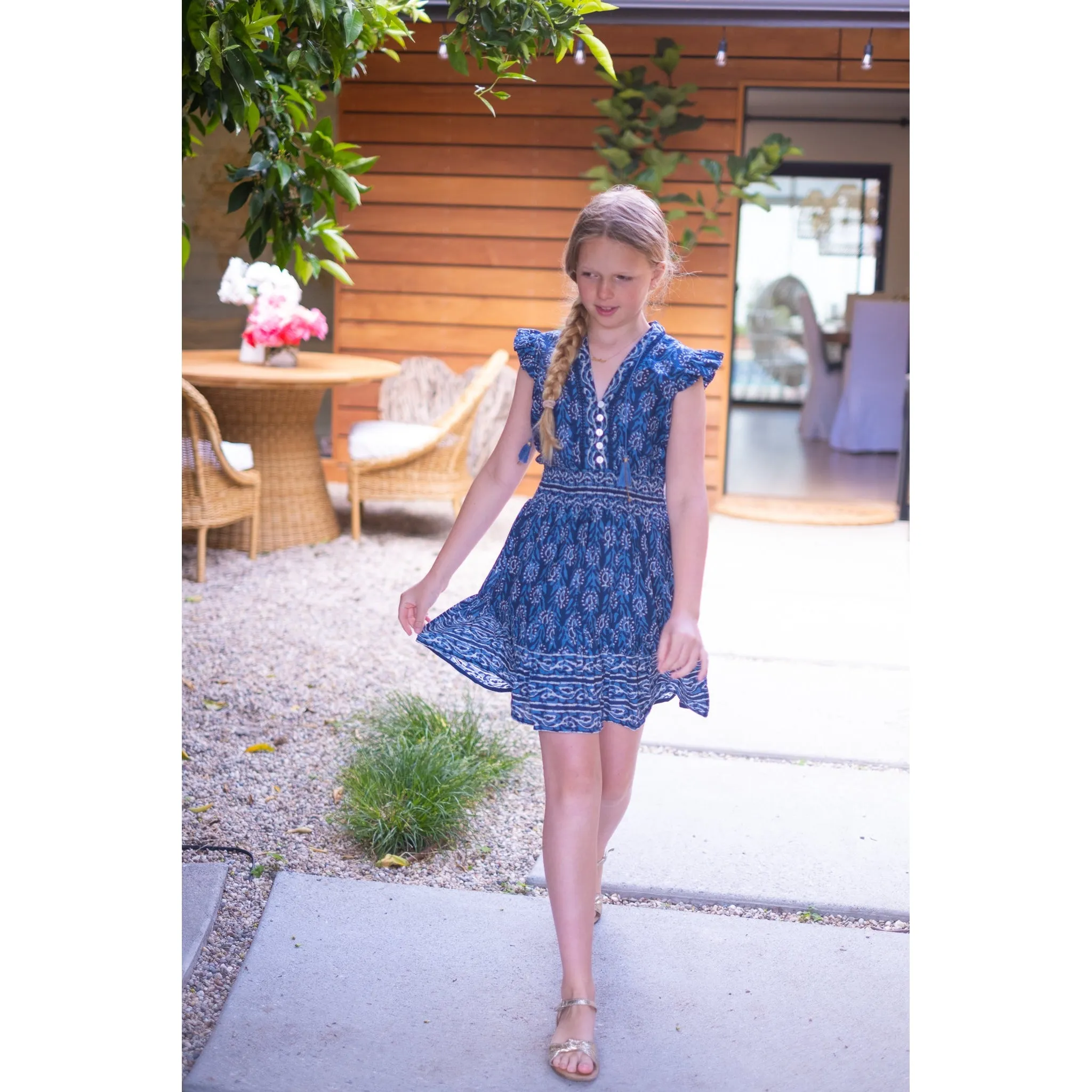 Indigo Annabelle Mini Dress sold by Alicia Bell product image thumbnail 4