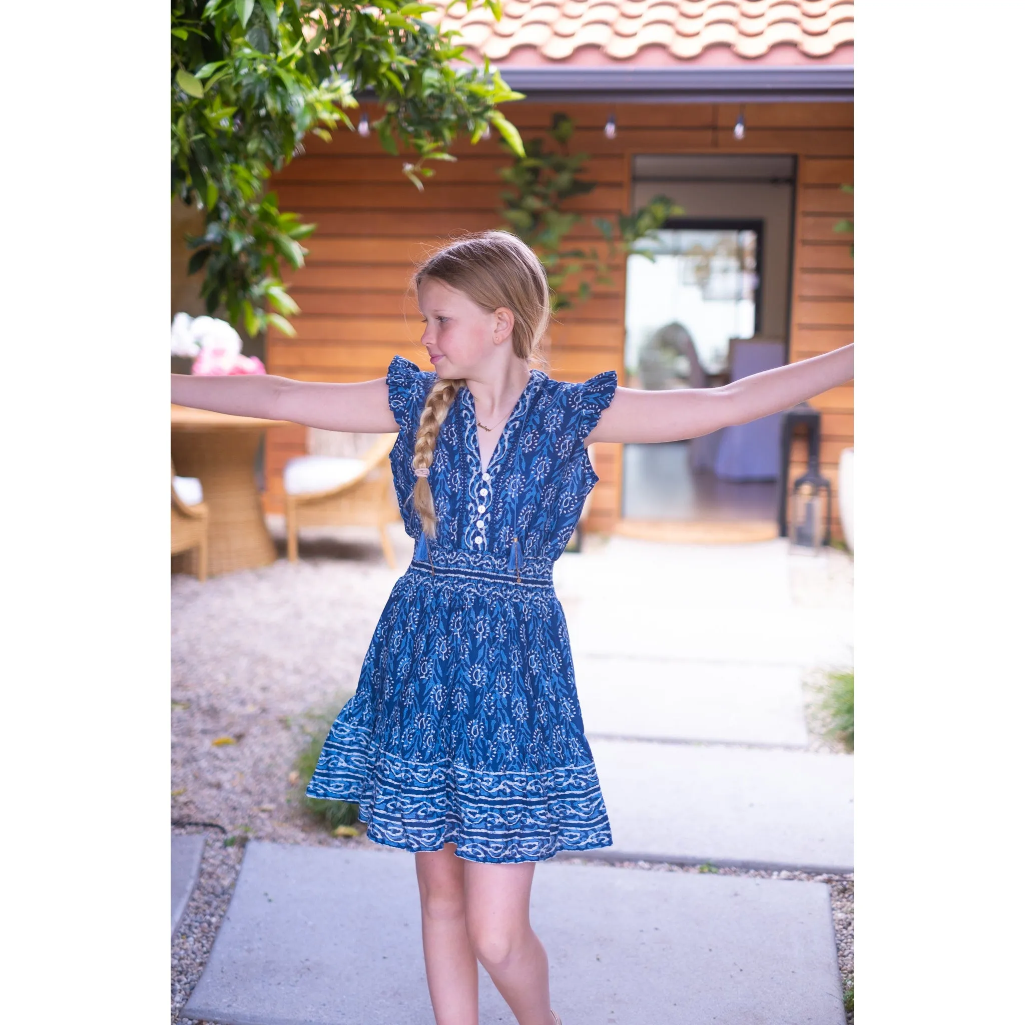 Indigo Annabelle Mini Dress sold by Alicia Bell product image thumbnail 2