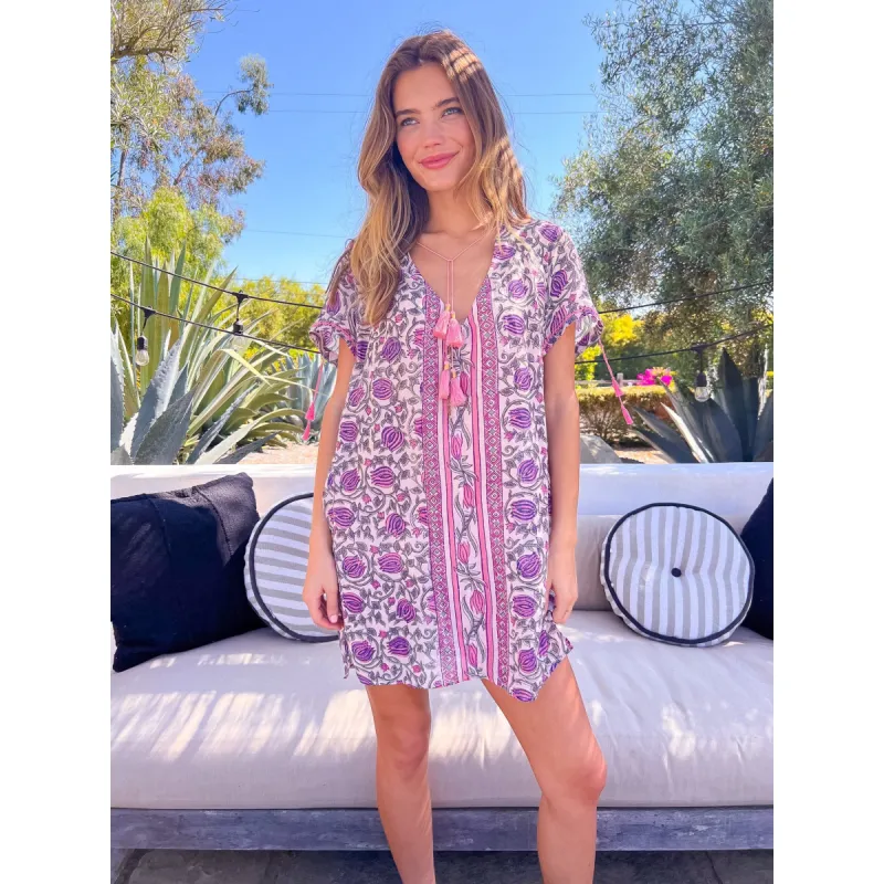 Tunic Kaftan Mini Dress sold by Alicia Bell