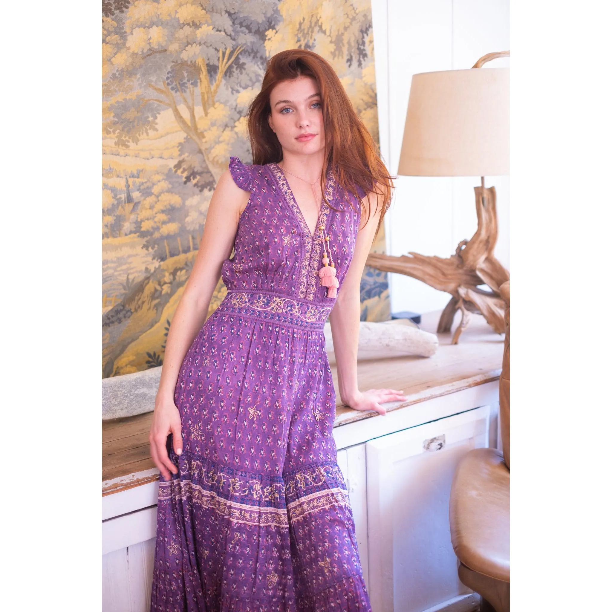 Purple Annabelle Maxi Dress sold by Alicia Bell product image thumbnail 3