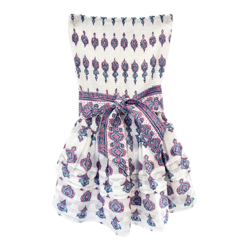 Pleated Smocked Mini Dress sold by Alicia Bell