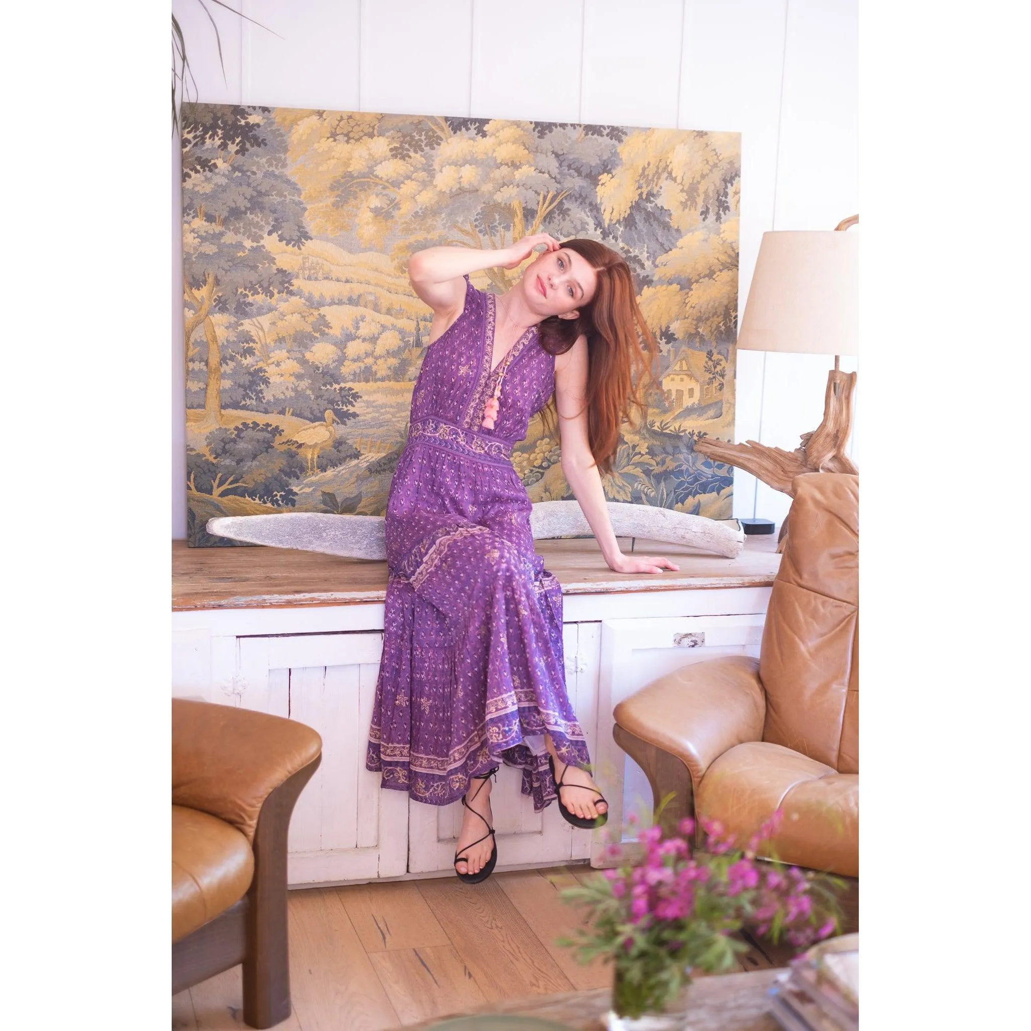 Purple Annabelle Maxi Dress sold by Alicia Bell product image thumbnail 2