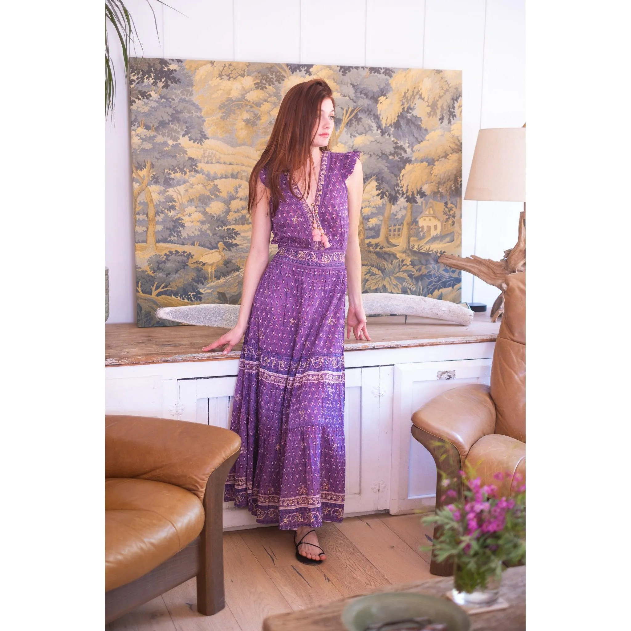 Purple Annabelle Maxi Dress sold by Alicia Bell product image thumbnail 5