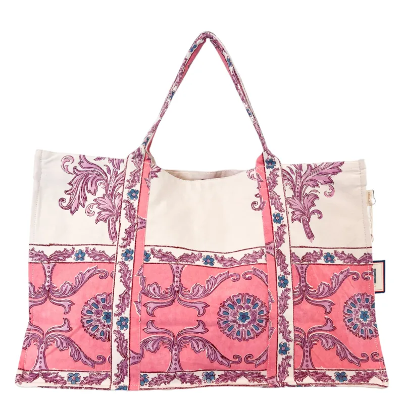 Flower Large Canvas Tote sold by Alicia Bell